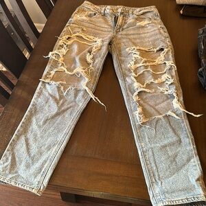 American Eagle ripped jeans